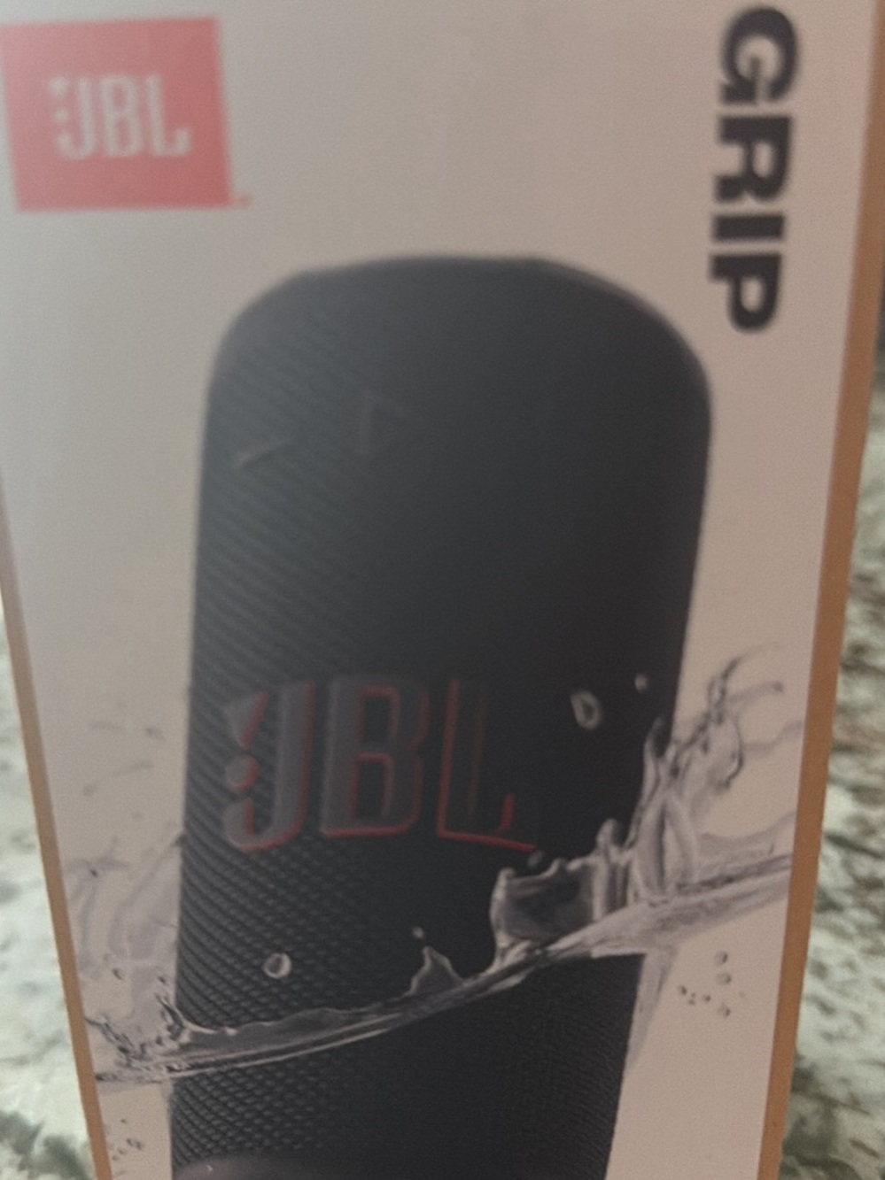 JBL Grip Portable Bluetooth Speaker - Black with Red Logo